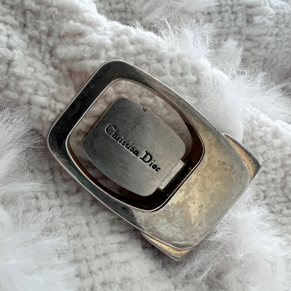 Vintage Christian Dior Logo Belt Buckle